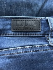 Nicole Miller SOHO High Rise Ankle Skinny Dark Wash Blue Jeans Womens Size 14