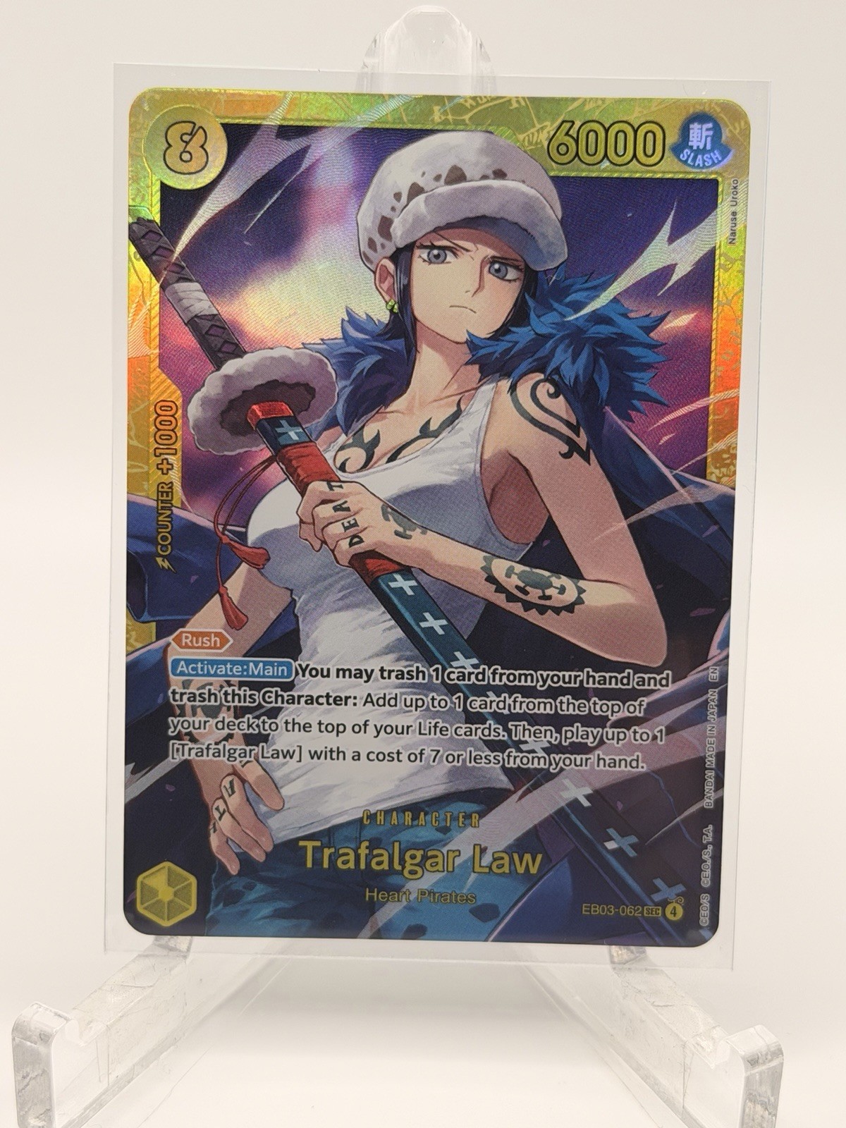 Trafalgar Law EB03-062 Extra Booster: One Piece Heroines Edition Foil NM++