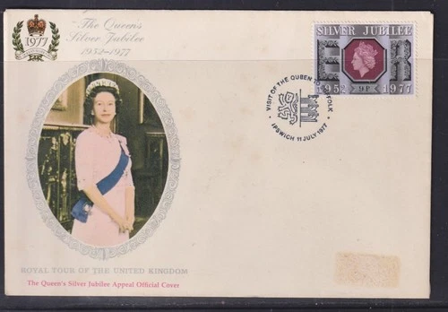 Great Britain "Wessex"  1977 Silver Jubilee First Day Cover  Ipswick APM