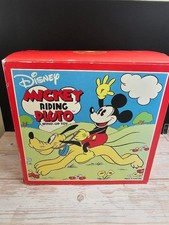 Schylling Mickey Riding Pluto Wind Up Toy Disney Retro Collection Open Box