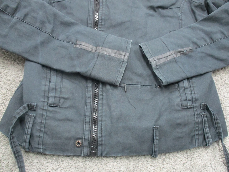 Chaqueta Bomber G-Star Original Grande Manga Larga Cremallera Algodón Forrada Azul Foto 3 de 4