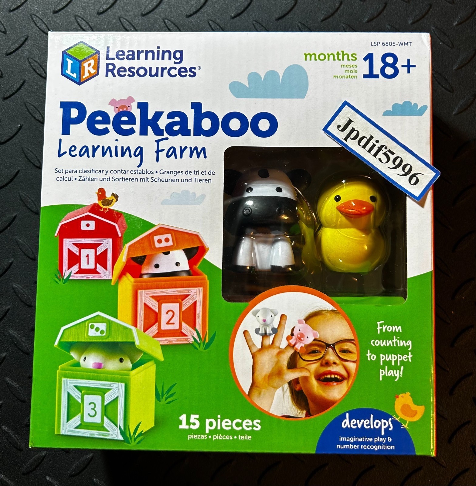 New Learning Resources Peekaboo Learning Farm Educational Toy Ages 18 Months +