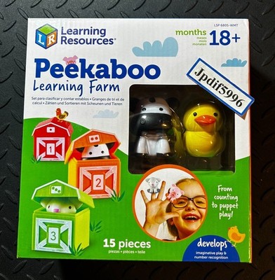 New Learning Resources Peekaboo Learning Farm Educational Toy Ages 18 Months +