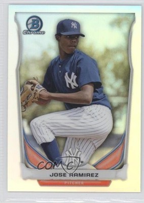 2014 Bowman Chrome Prospects Refractor 416/500 Jose Ramirez #BCP70 0w6