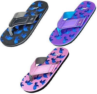 Norty Girl's Boy's Slip On Flip Flip Sandals For Beach, Pool or Everyday