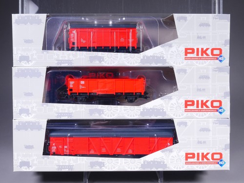 H0 DC Piko 213564 Bauwagen-Set 3-teilig der DB in OVP #GO_1455 | Zustand: Gebraucht