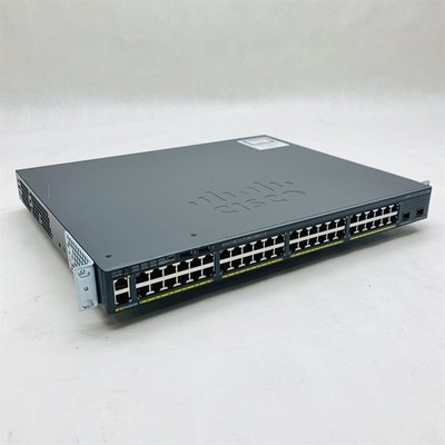 Cisco 2960-X WS-C2960X-48FPD-L V02 48-Port Gigabit PoE Switch w/ C2960X-Stack
