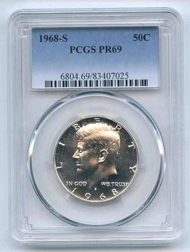 1968-S Kennedy Half Dollar Proof — photo from the most recent tracked eBay sale