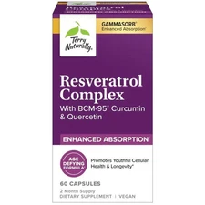 Terry Naturally Resveratrol Complex with BCM-95 Curcumin & Quercetin 60 Capsule
