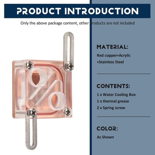 Chipset Waterblock ordinateur refroidissement par eau acrylique transparent General Northb1743 - Photo 3/7