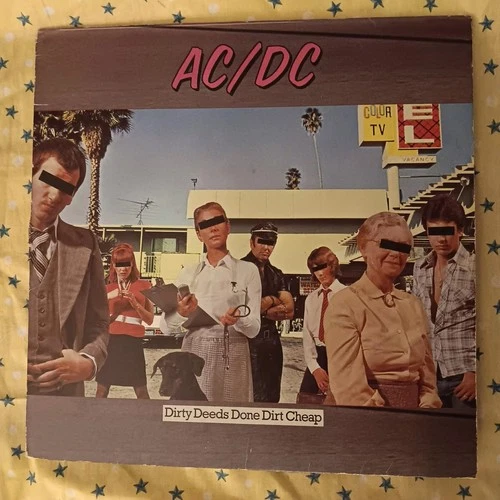 AC/DC Vintage Vinyl Sleeve 'Dirty Deeds Done Dirt Cheap' Tested, SD16033