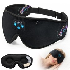 Sleep Mask Bluetooth Sleeping Headphones, 3D Contoured Gentle Pressure Sleep ...