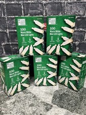 5 Pack Home Accents Holiday 100ct Warm White LED Mini String Lights 28FT 10IN