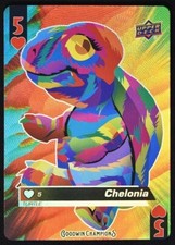 2021 Upper Deck Goodwin Champions Playing Cards 5 of HEARTS Chelonia
