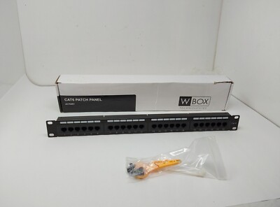 W Box Cat6 24-Port Network Patch Panel IDC Terminal block 110 & Krone 0E-C6PP24 