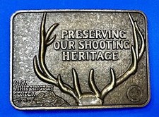 Preserving Our Shooting Heritage NRA Whittington Center Belt Buckle