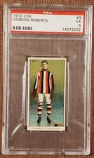1910 C56 Imperial #3 Gordon Roberts Senators Rookie Hockey Card PSA 5 EX RC