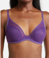 Natori 32DD Escape Spacer Underwire T-Shirt Bra NWOT 721267 Purple