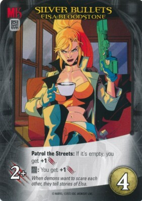 ELSA BLOODSTONE Upper Deck Marvel Legendary MIDNIGHT SONS SILVER BULLETS