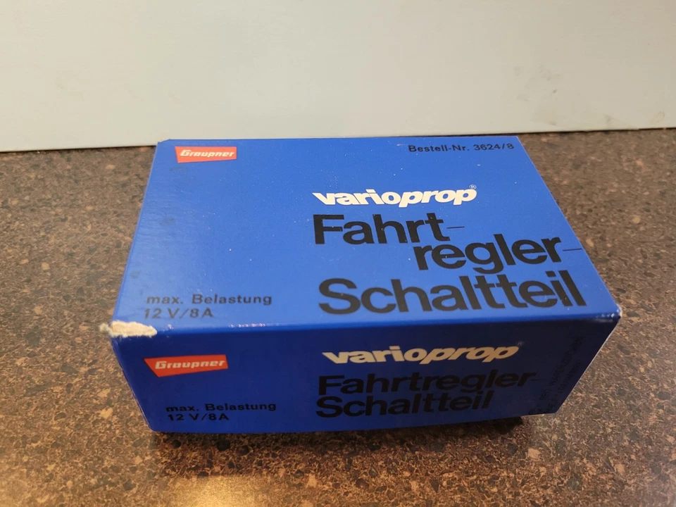 Graupner Varioprop Fahrregler-Schaltteil NEU Nr. 3624/8 Retro Originalverpackt - Bild 2 von 4
