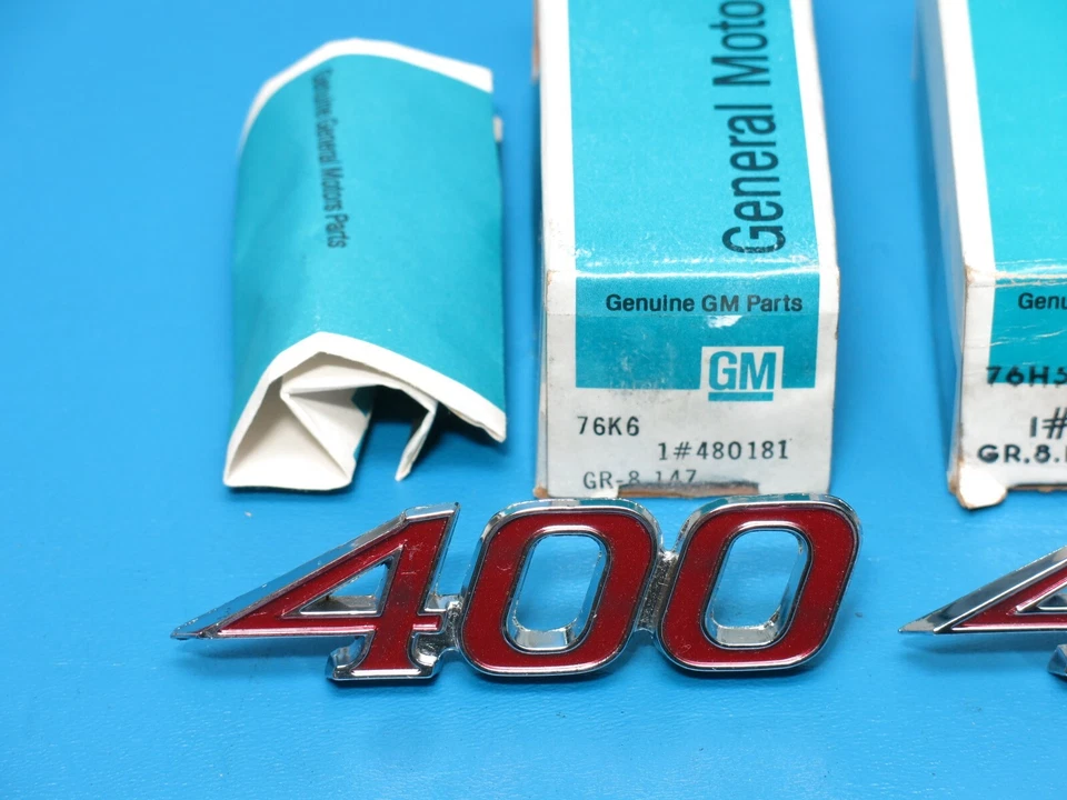 Nuevo Par GM 1970 Pontiac Firebird 400 Formula emblemas guardabarros delantero 480181 Foto 2 de 4