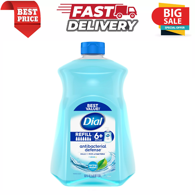 #ad Dial Antibacterial Liquid Hand Soap Refill Spring Water 52 Ounce $8.97