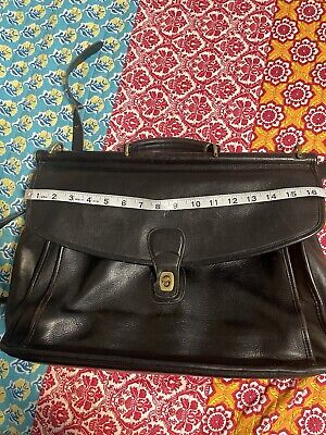 Vintage Coach Beekman Black Leather Briefcase Satchel 5266 Vintage Coach Beekman Black Leather Briefcase Satchel 5266