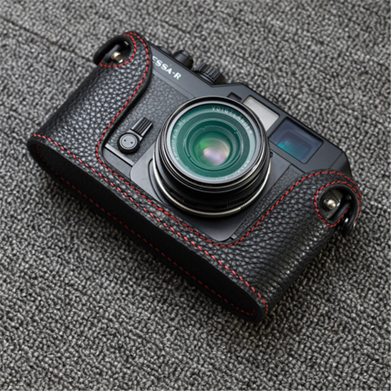 Funper VOIGTLANDER Bessa R Camera Half Case Genuine Leather
