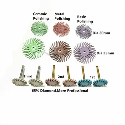 Dental Composite Resin Polishing Sof-Lex Spiral Finishing Wheel Diamond 65%