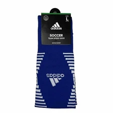Adidas Soccer Team Speed Sock Large Mens 9-13 Womens 10-12 New