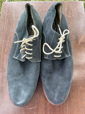Aston Grey Collection Navy/Dark Blue Dien Oxfords Suede Mens  display picture 2