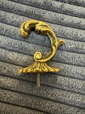 P E Guerin Sherle Wagner Louis XV Hook Gold Plated Brass Single Vintage