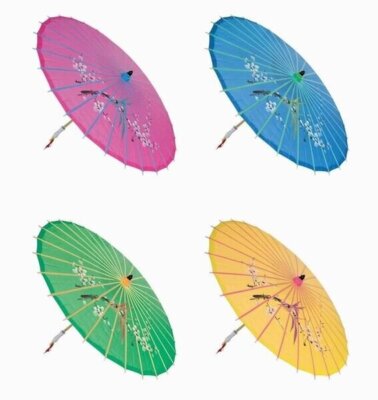 THY COLLECTIBLES 22'' Kid's Size Japanese Chinese Umbrella Parasol For Wedding...