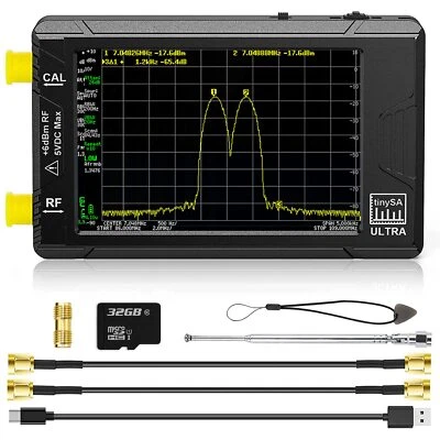 TinySA ULTRA 4INCH 100kHz-5.3GHz Spectrum Analyzer TinySA 100kHz-960MHz Analyzer