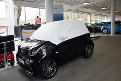 UNITED CLASSIC PARTS Mezzo garage estivo traspirante Tyvek con tasche a specchio per Smart dal 2015