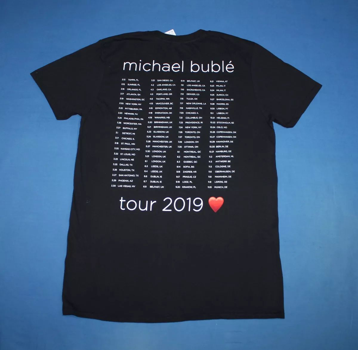 Michael buble t shirt 2019 deals