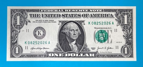 August 25, 2026 (К 08252026 A) ANNIVERSARY $1 One Dollar Bill *UNC* - Picture 2 of 4