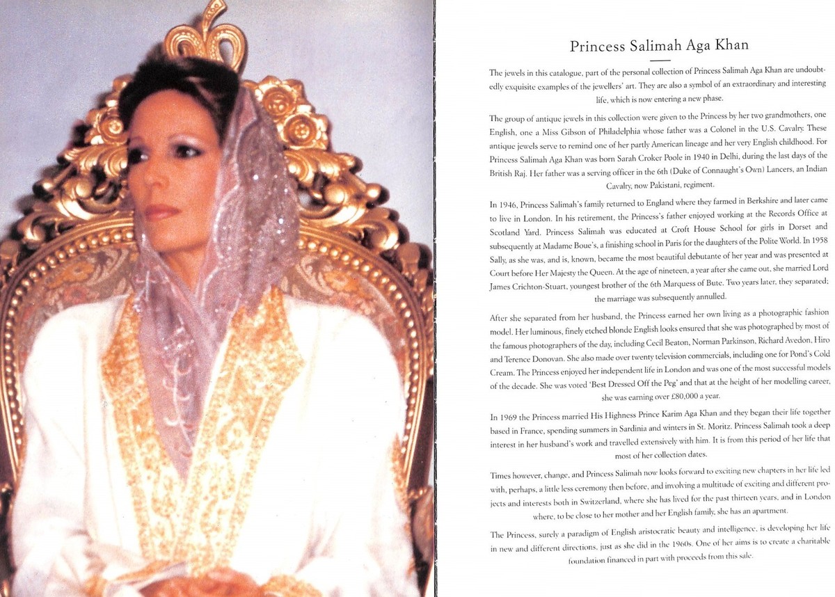 Jewels From The Personal Collection Of Princess Salimah Aga