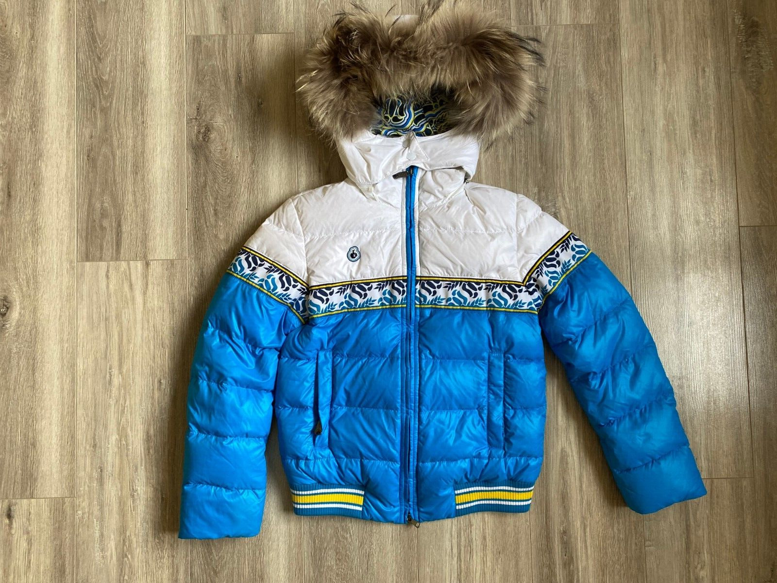 Bosco Ukraine Women Winter Jacket Olympic Games Size S  Blue / White