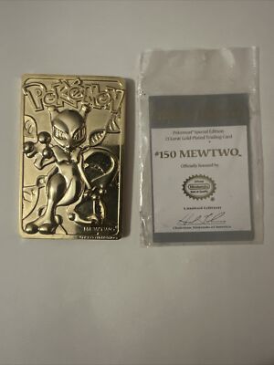 23k Burger King Gold-Plated Pokemon Card 1999 Nintendo COA Mewtwo | eBay 23k Burger King Gold-Plated Pokemon Card 1999 Nintendo COA Mewtwo | eBay