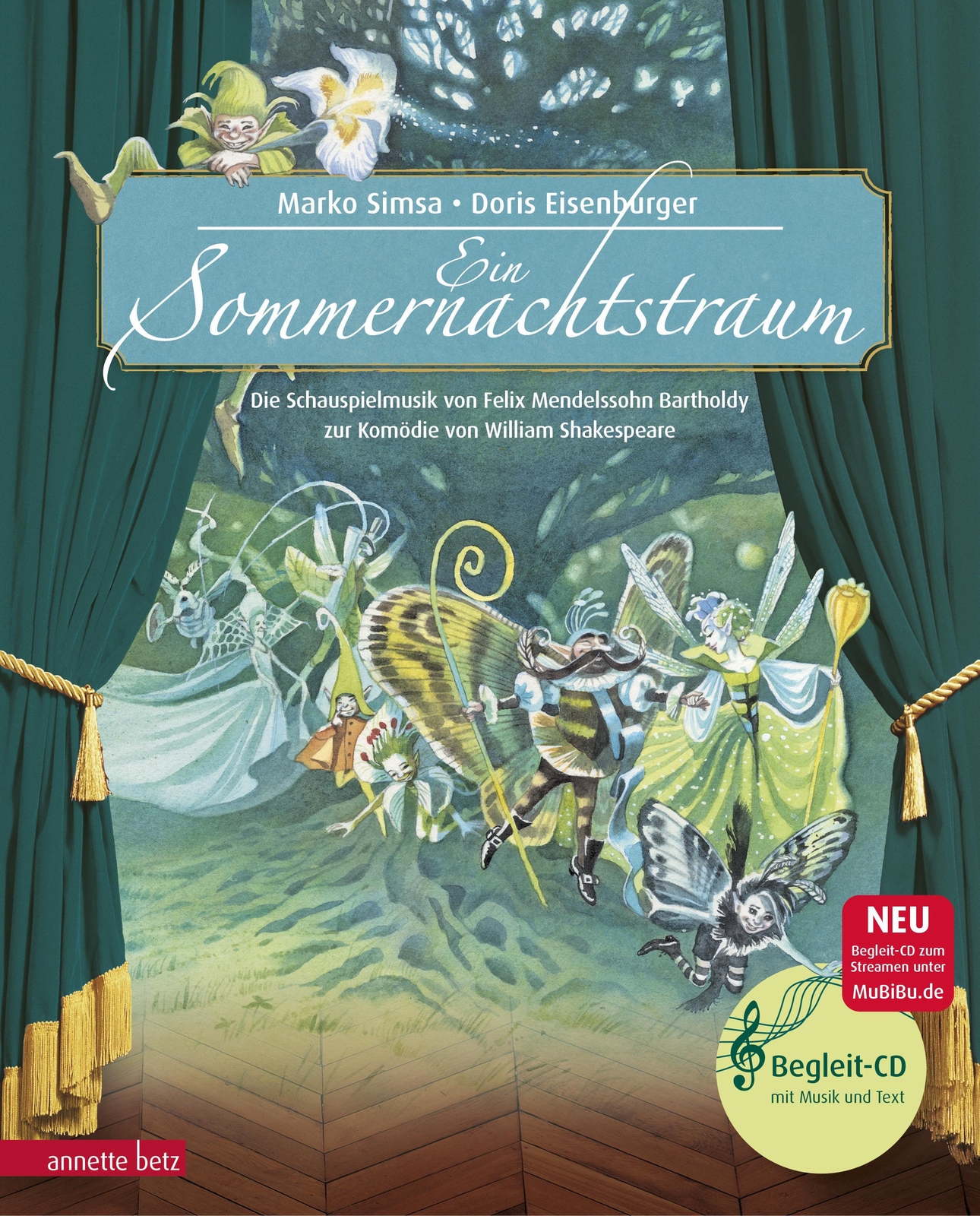 Thumbnail - Ein Sommernachtstraum | Marko Simsa | Buch | Musikalisches Bilderbuch
