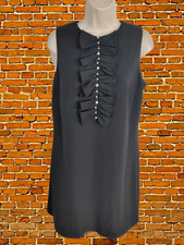 BNWT NEXT UK 12 BLACK SLEEVELESS DIAMONTE BOW FORMAL PARTY OCCASION MINI DRESS