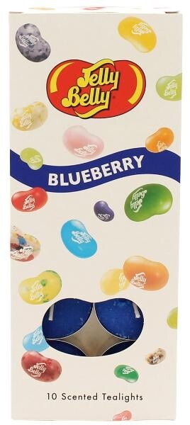 2 x JELLY BELLY BLUEBERRY SCENTED TEALIGHT CANDLES