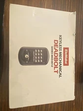 Elemake Black Stainless Steel Keyless Mechanical Door Lock Deadbolt Open Box