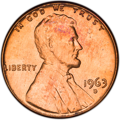 1963-D LINCOLN MEMORIAL CENT PENNY TONED UNC BU COIN | eBay