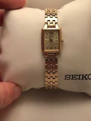 Seiko SXGL62 Women's Champagne Dial Gold-Tone Stainless Steel Dress Watch-HC 29665132895 | eBay