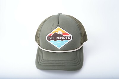 NWOT GET REMOTE SNAPBACK HAT $20 Olive Anthem Branding Boulder, CO PROMO rare