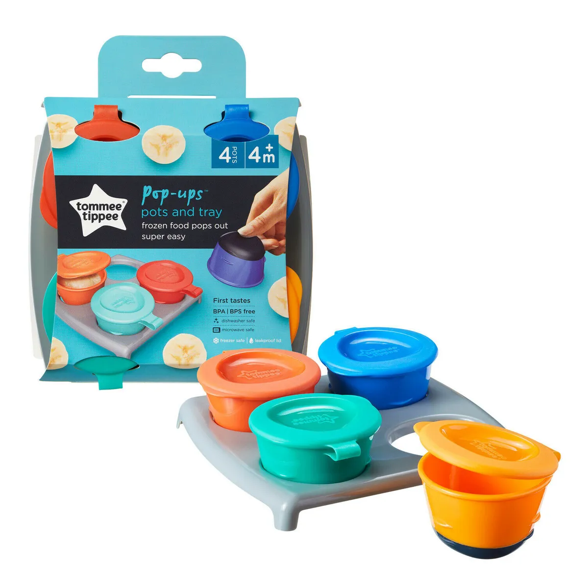 Tommee Tippee Explora Pop Ups Freezer Pots Tray Baby