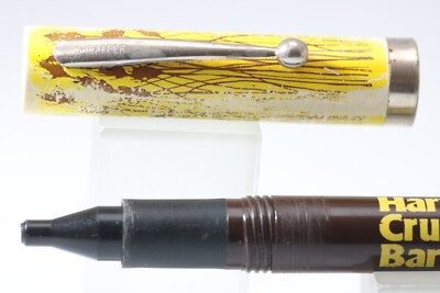 Vintage Sheaffer kein Unsinn brauner Kugelschreiber (Quäker Ernte Crunch Bars)