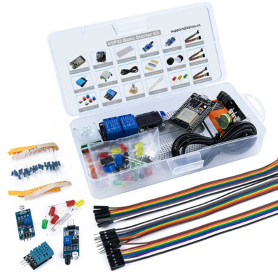 Electronics Components Basic Starter Kit für ESP32 ESP-32S WIFI mit Aufbewahrung